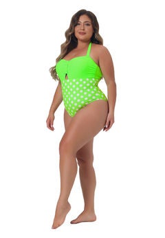 One Piece Swimsuit Cutout Swimwear
