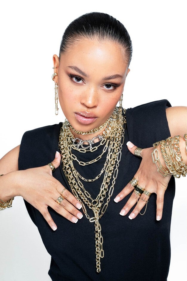 Arya Bracelet 9 inches Gold, , alternate image number 7