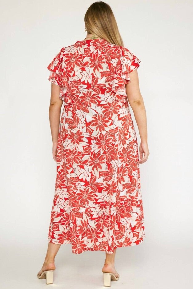 FLORAL MAXI DRESS, , alternate image number 9