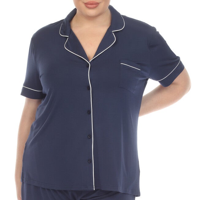 Short Sleeve Bamboo Pajama Set, , alternate image number null