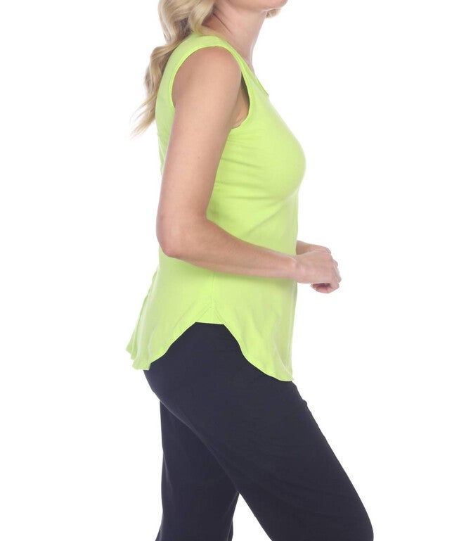 SPELLBOUND TANK IN APPLE GREEN, Apple Green / Yellow, alternate image number null