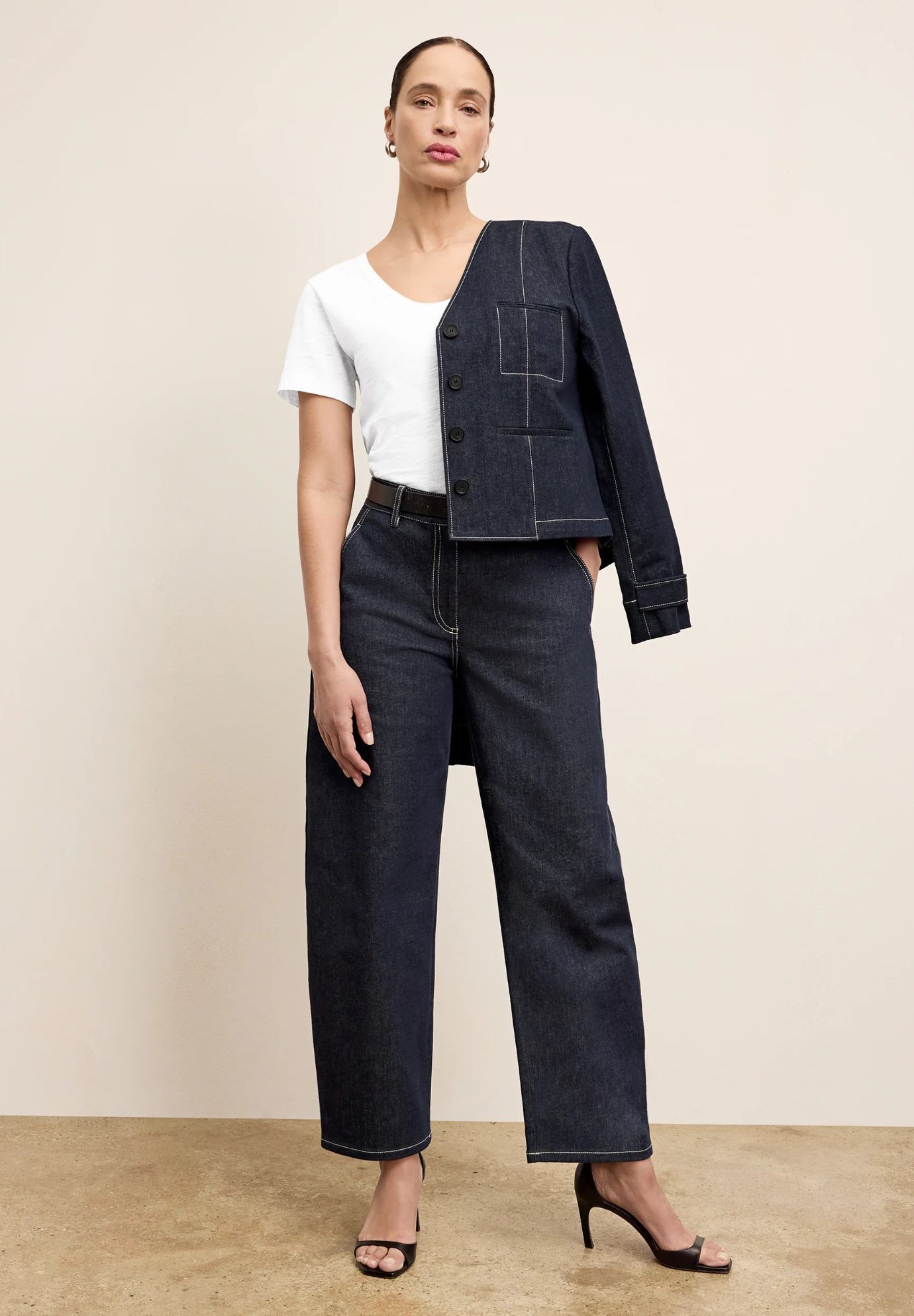 Kenya T-Shirt - Organic Cotton Slub, White / White, alternate image number 3