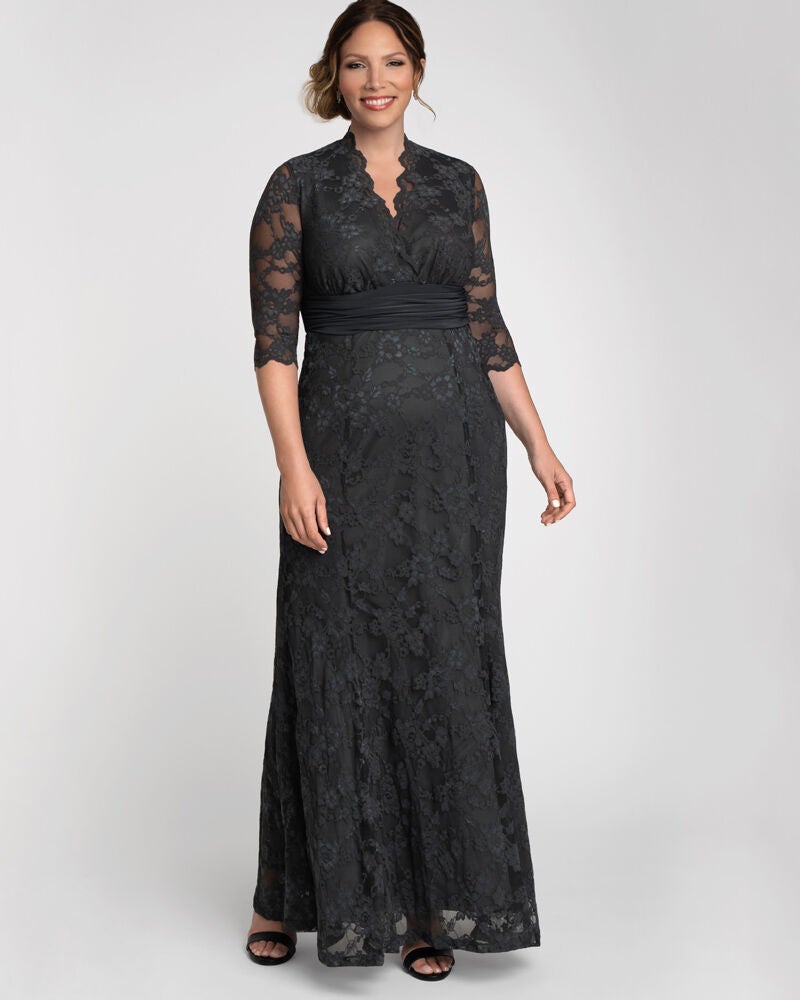 Screen Siren Lace Evening Gown, , alternate image number 9