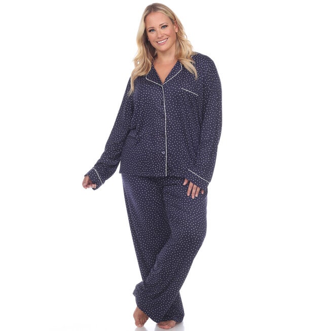 Long Sleeve Pajama Set, Navy / Navy, hi-res image number 0