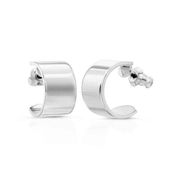 Mini .5 inches Skylar Hoops Silver, Silver / Silver, alternate image number null