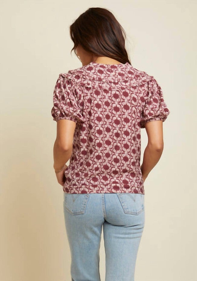 JUDITH TEE IN IKAT, Ikat / Red, alternate image number null