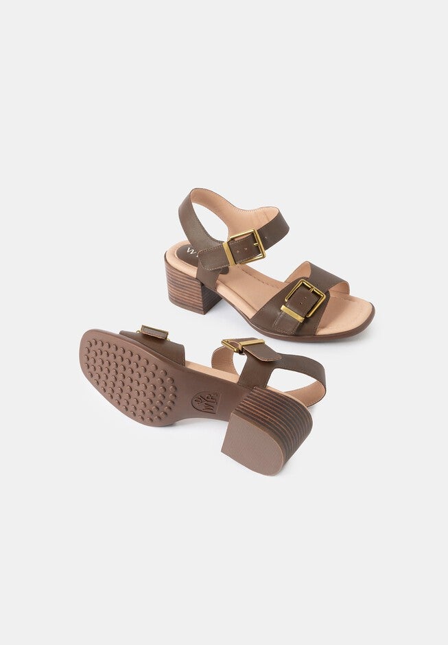 Emma Block Heel Sandals, Espresso / Brown, alternate image number 3