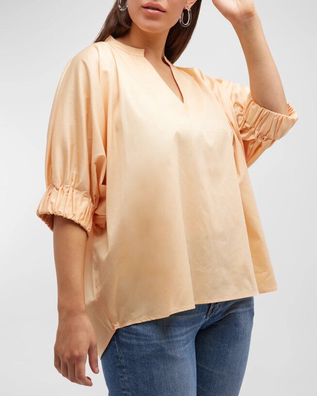 Medina Blouse, Apricot Ice / Peach, alternate image number null