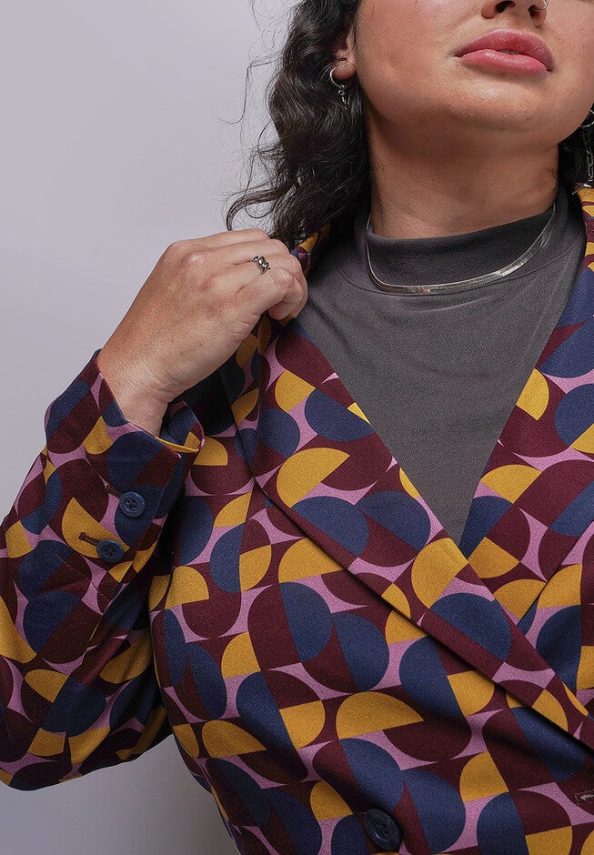 The Empower Double Breasted Blazer, MOD MAUVE / Mauve, alternate image number 4