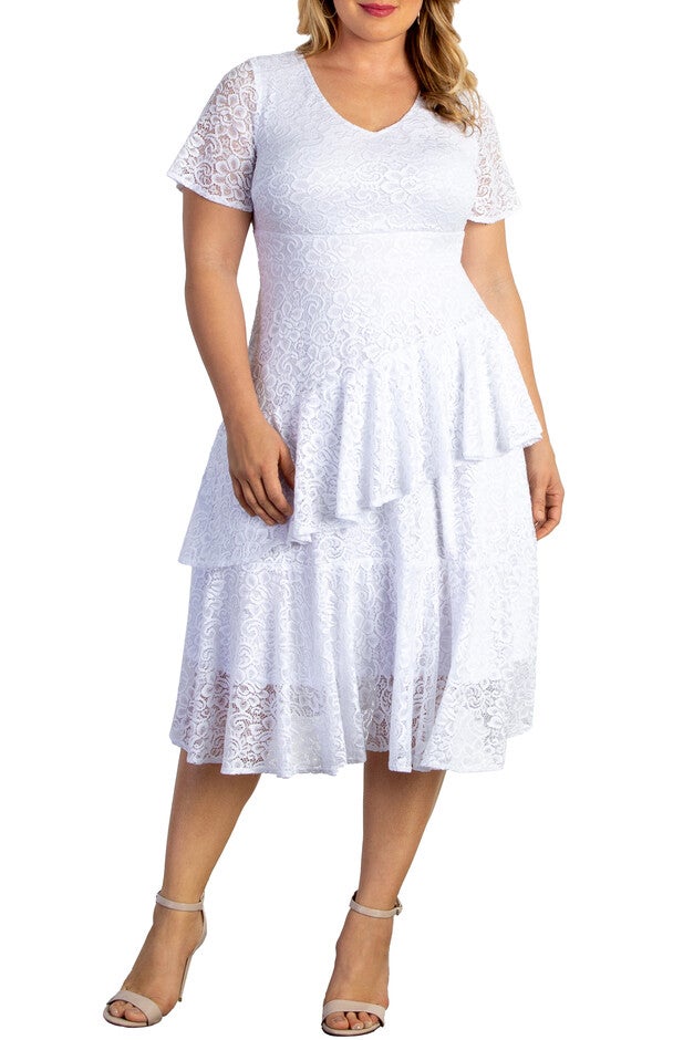 Harmony Lace Dress, PEARL / Ivory, hi-res image number 0