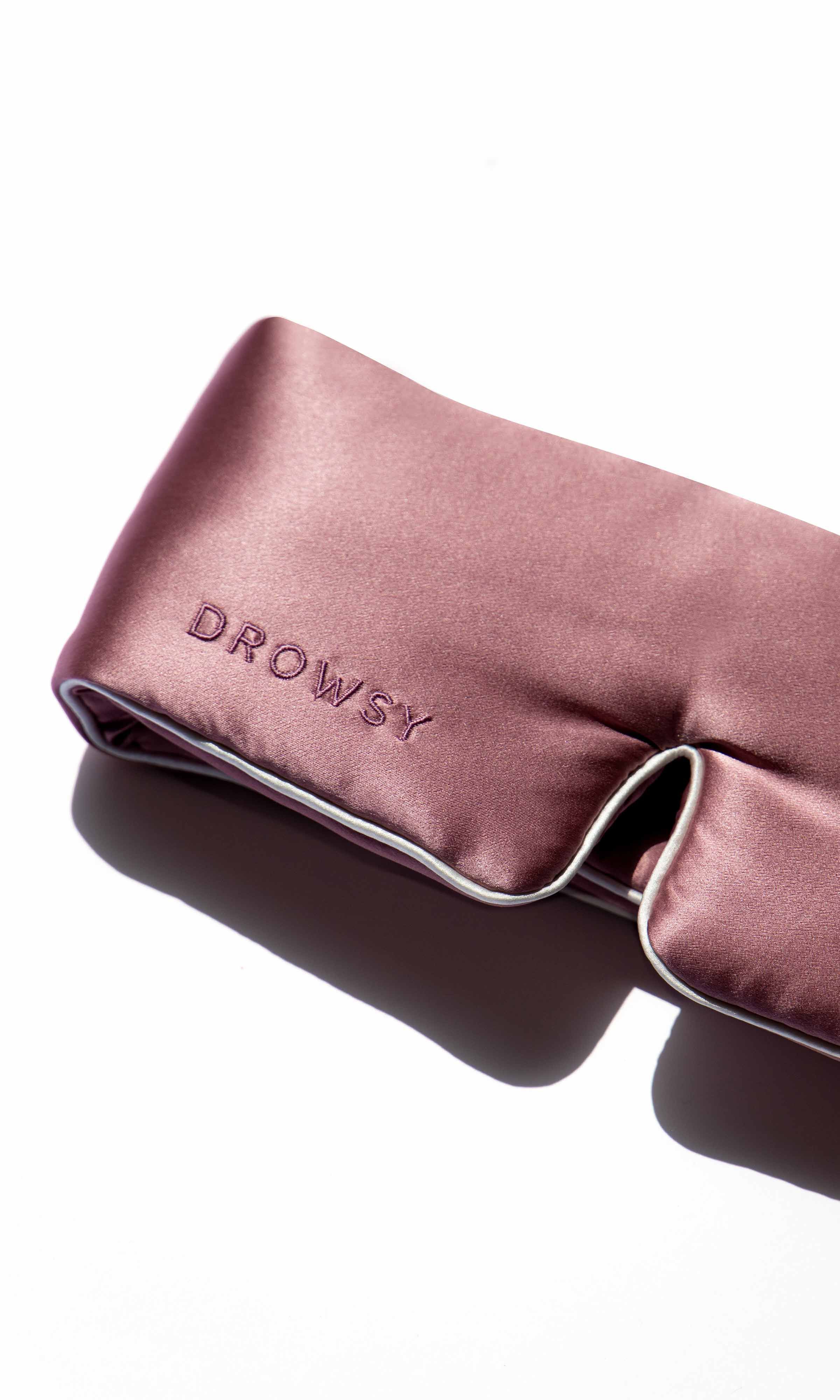 Pipe Dreams Silk Sleep Mask, Damask Rose / Pink, alternate image number 2