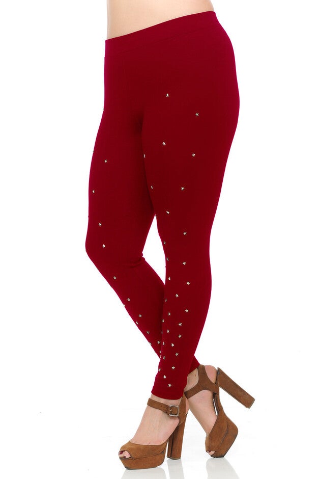 Star Studded Ponte Leggings, , alternate image number 3