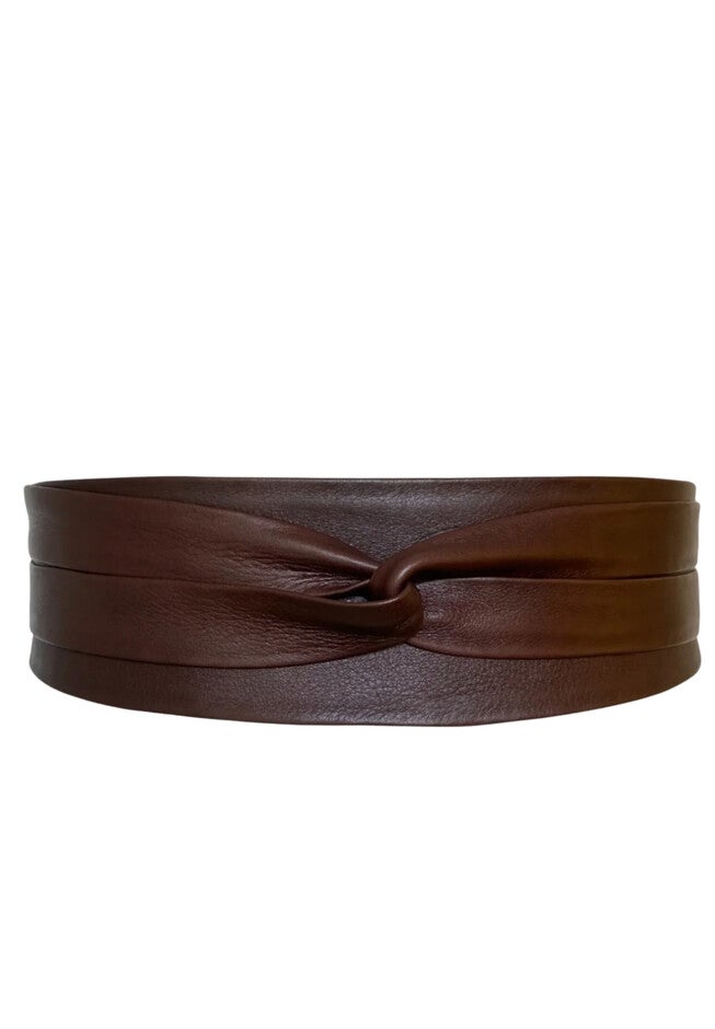 Classic Wrap Belt, Chocolate / Brown, alternate image number 2
