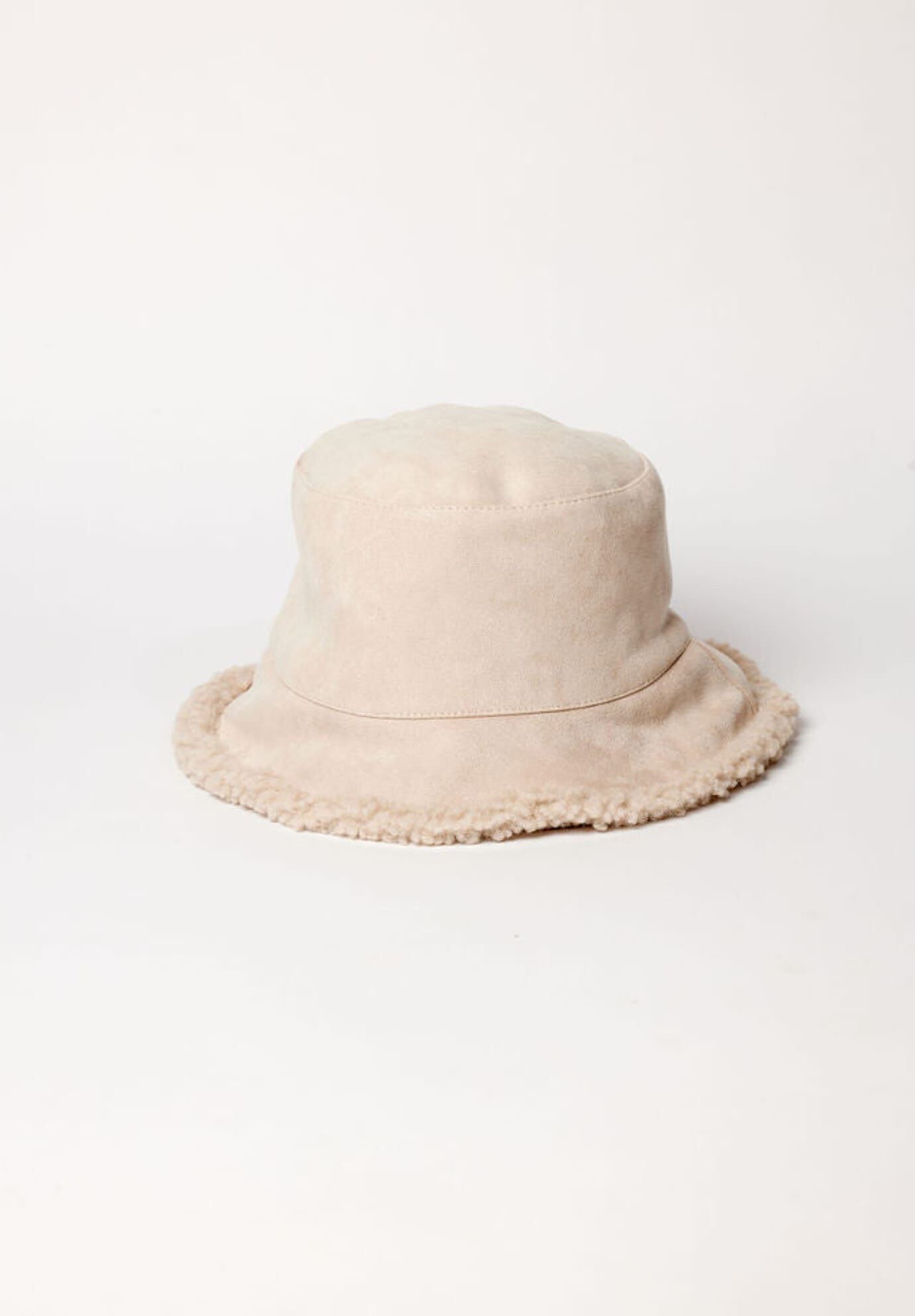 Reversible Sherpa Bucket Hat, Natural / Beige, alternate image number 1