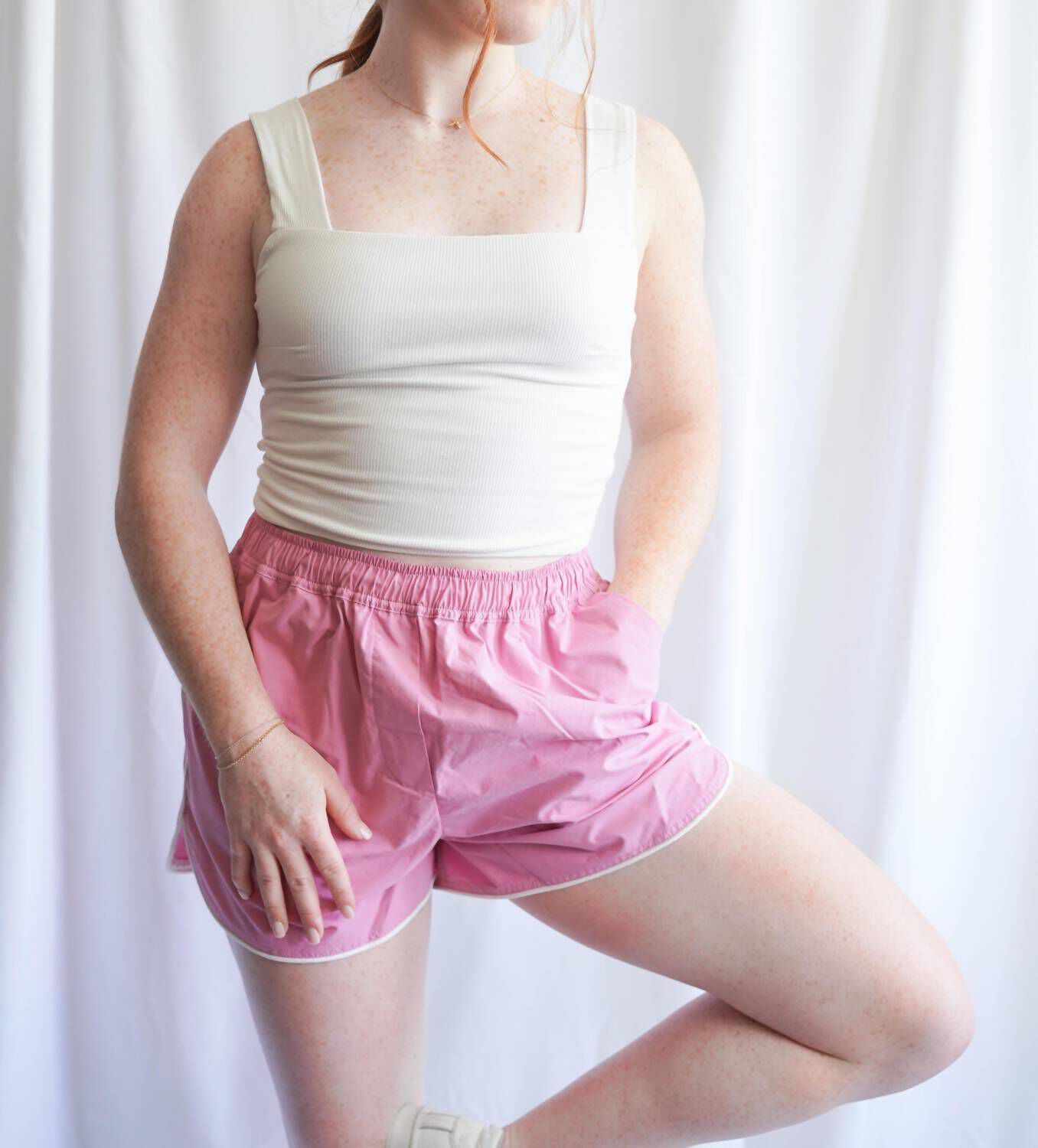 Tennis Shorts In Pink, , alternate image number 3