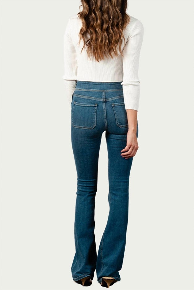 CUTOUT RIBBED STRETCH-KNIT TOP IN WHITE, White / White, alternate image number null