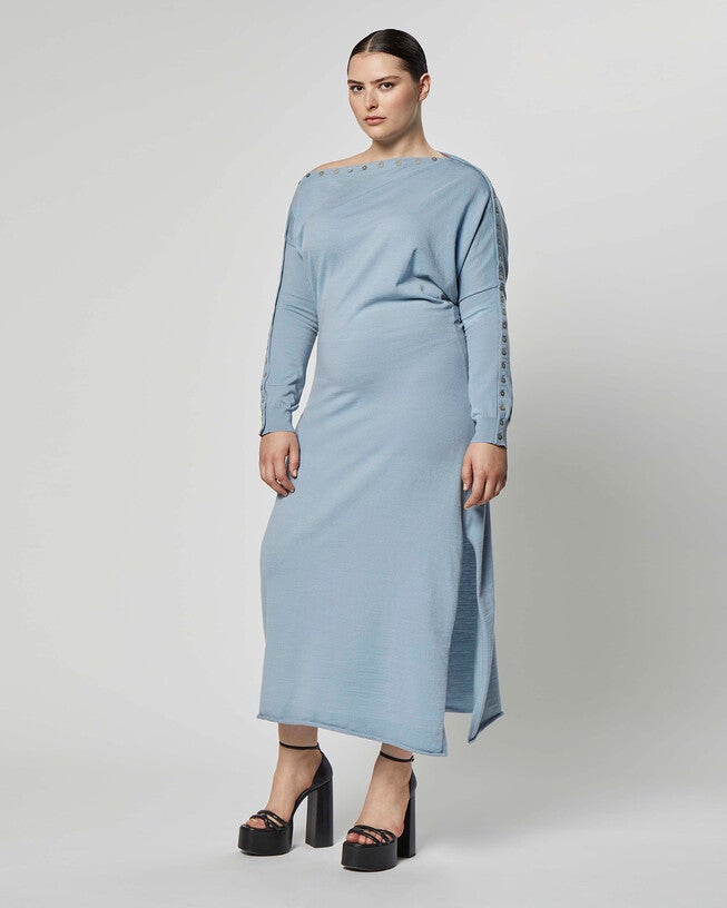 'Jeevika' Dress, Hurricane Blue / Light Blue, alternate image number null