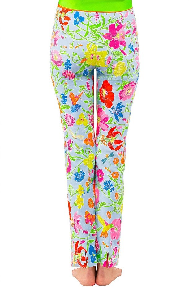 GRIPELESS PULL ON PANTS BIRDS & THE BEES IN PERIWINKLE, , alternate image number null