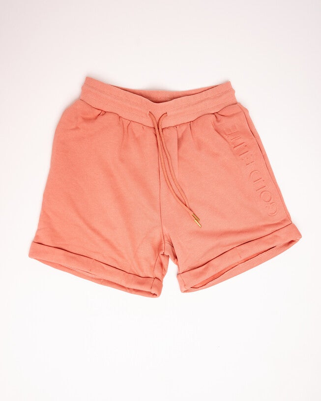 GOLD ELITE High Waisted Shorts, Burnt Coral / Coral, hi-res image number 0