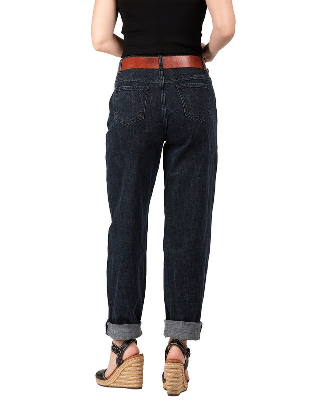 Zuma Women's Plus Size Tapered Trouser Pants, Black Stone / Black, alternate image number 2