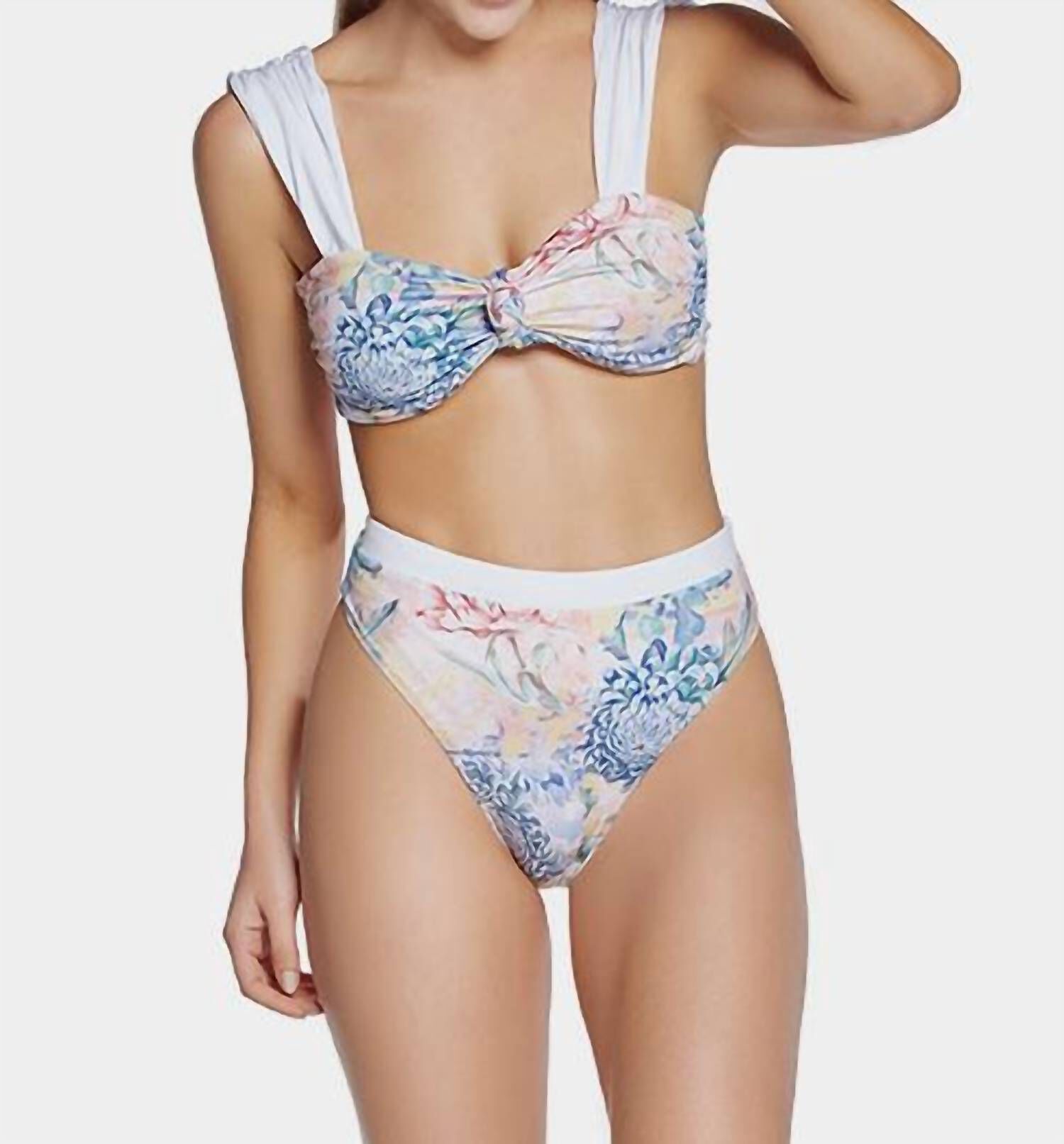 CLARIDAD HI WAIST BOTTOM - CHEEKY FIT IN MULTI, Multi / White, hi-res image number 0