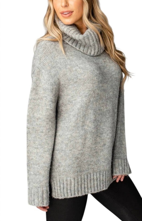 KAREN HEATHER SWEATER, Grey / Warm Grey, alternate image number null