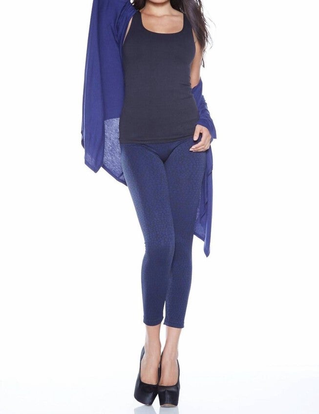 Ahh Comfort Legging in Blue/Navy Python, BlueNavy Python / Royal Blue, hi-res image number 0