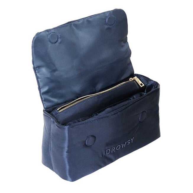 Silk Necessaire Bag, Midnight Blue / Navy, alternate image number 1