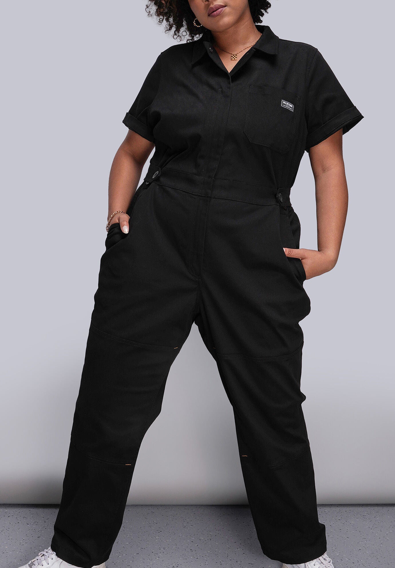 The Essential High Waisted Coverall, BLACK / Black, hi-res image number 0