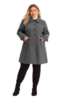CLASSIC STAND COLLAR LONG TRENCH COAT