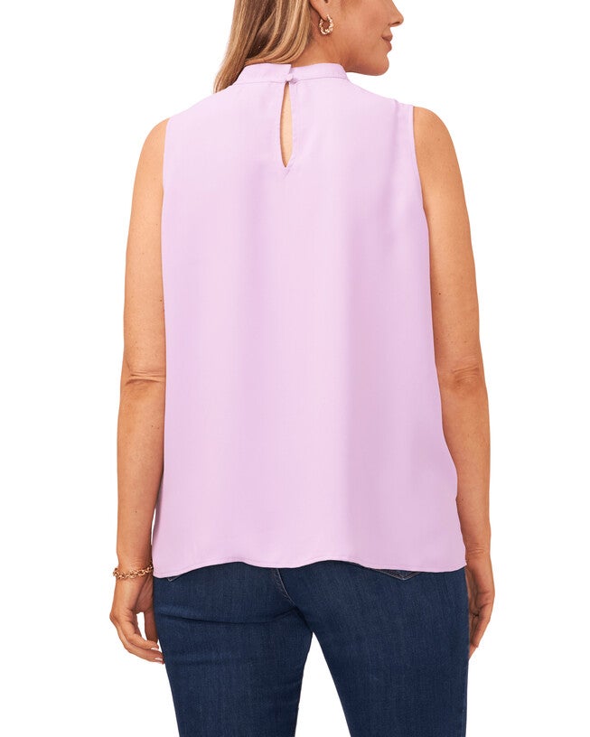 Vanessa Pleat Neck Blouse, 563SOFT IRIS / Lilac, alternate image number null