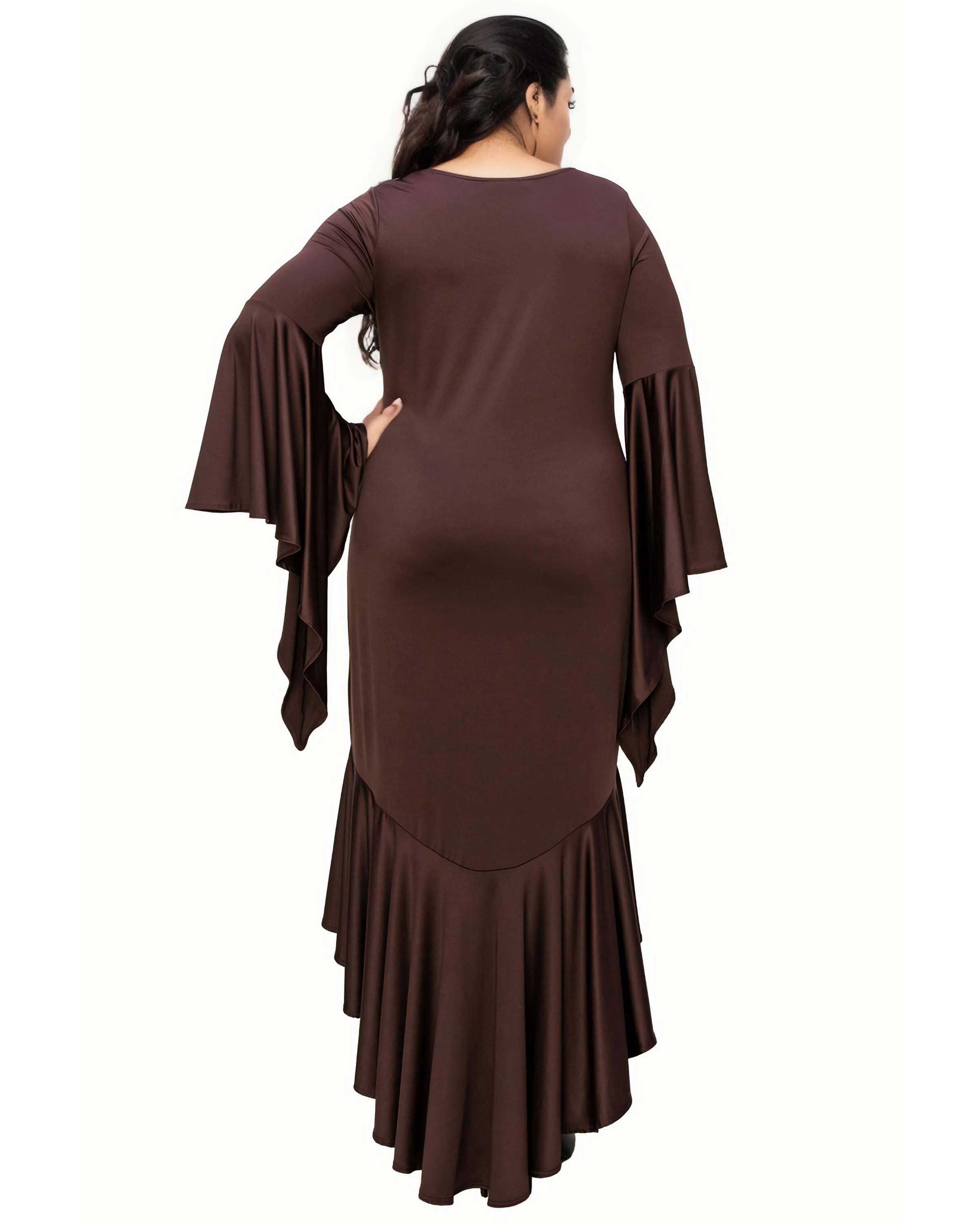 ARIELLE FLOWY MERMAID HEM DRESS, , alternate image number 5