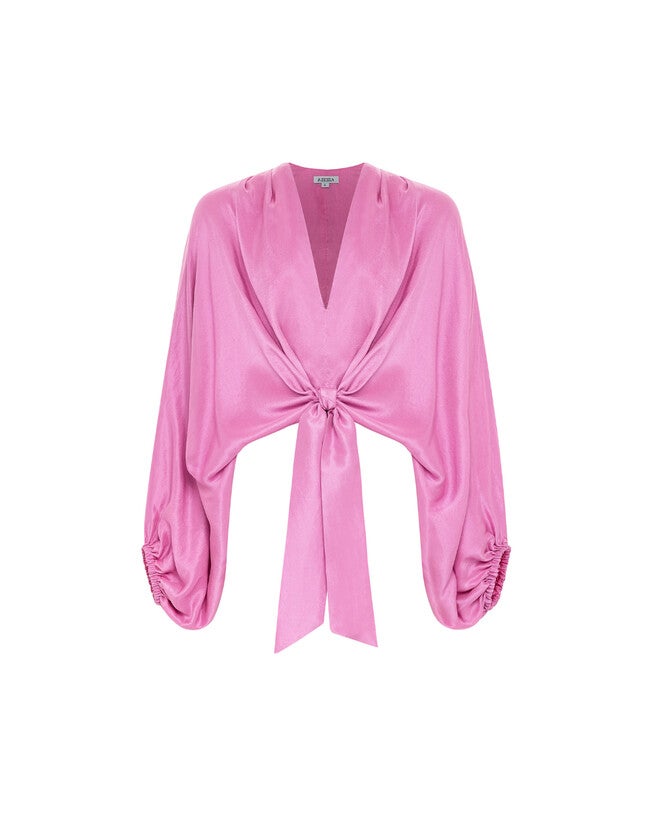 Culhane Raw Silk Top, Bubblegum / Pink, hi-res image number 0