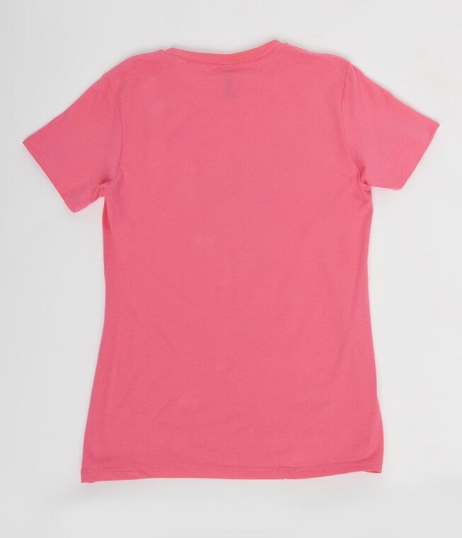 Unique Vintage Be The Stiletto Pink Fitted Womens Graphic Tee, Pink / Pink, alternate image number 1