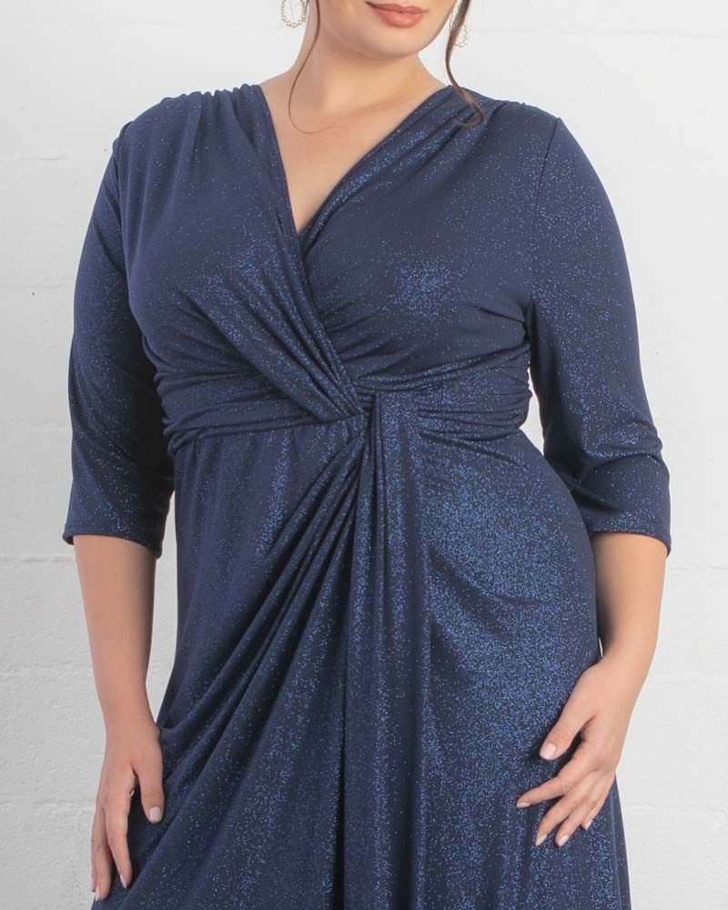 Romanced by Moonlight Gown, EVENING STAR / Navy, alternate image number 4