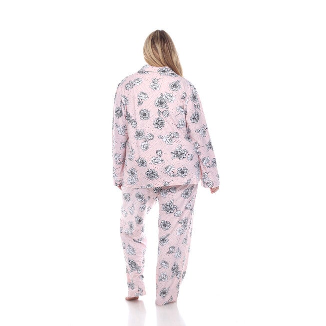 Long Sleeve Floral Pajama Set, , alternate image number 8