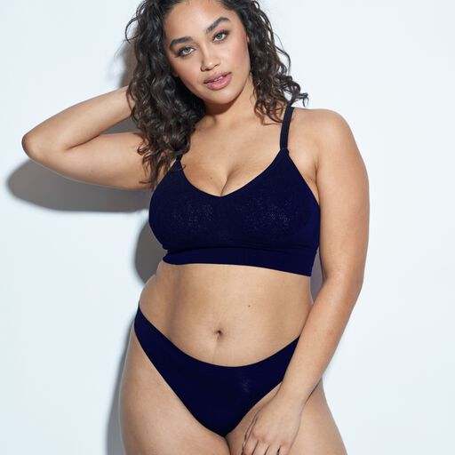 REGULAR RISE THONG, Midnight Navy / Navy, alternate image number 2