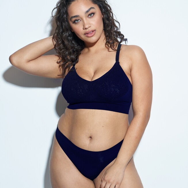 REGULAR RISE THONG, Midnight Navy / Navy, alternate image number 2