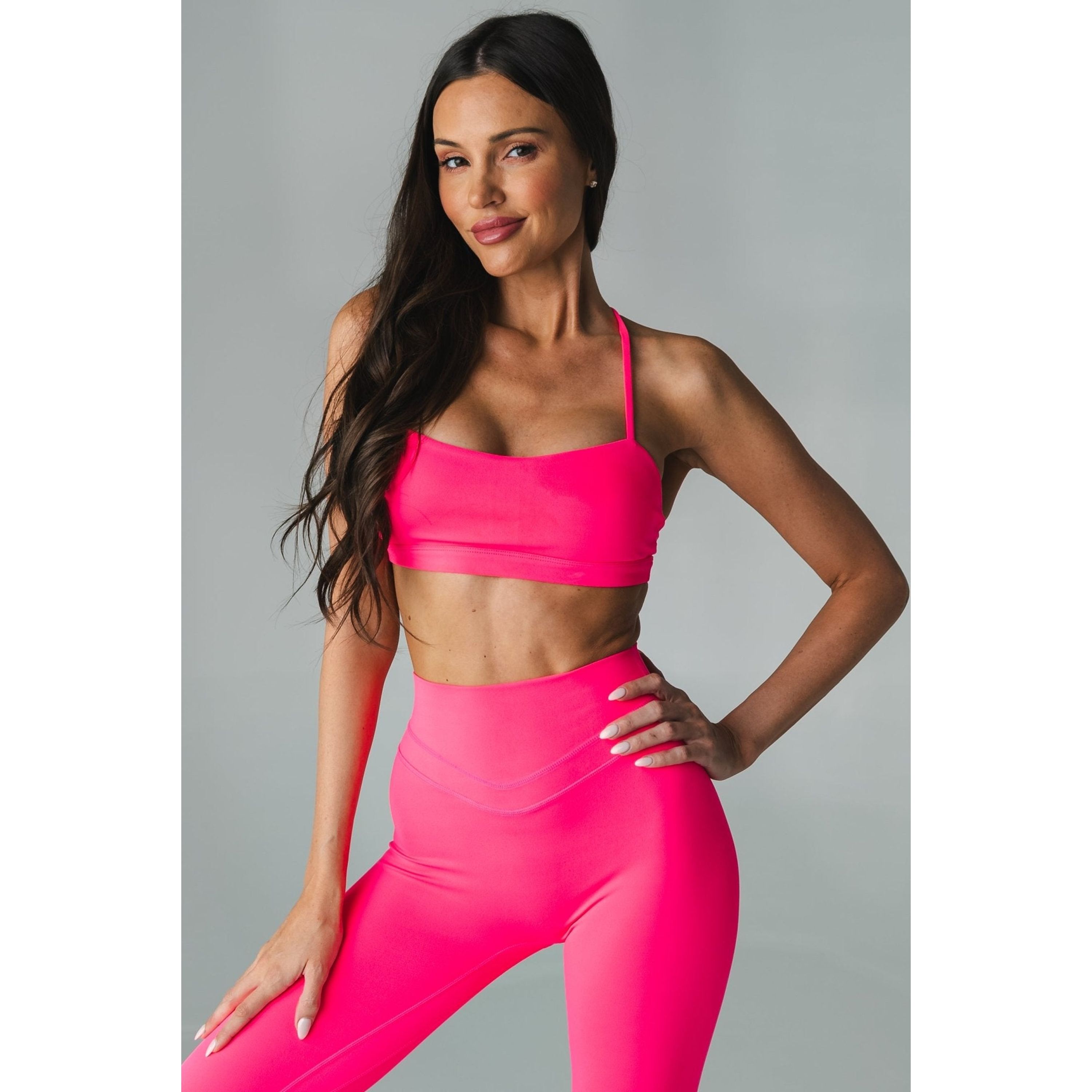 Pulse Mini Bra, Neon Pink / Pink, hi-res image number 0