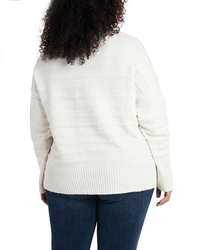 Layla Cowl Neck Sweater, ANTIQ WHITE / Ivory, alternate image number null