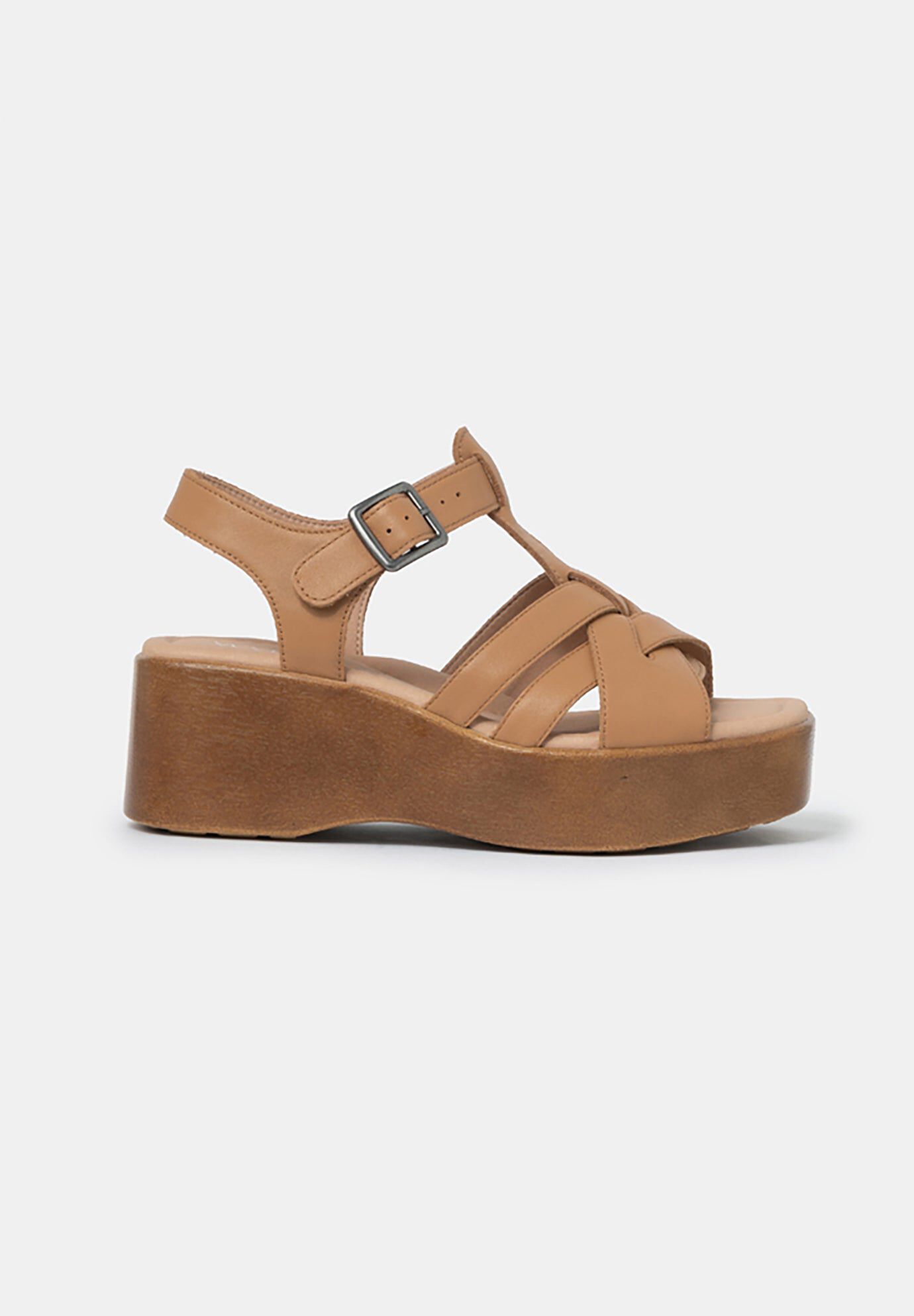 Willow T-Strap Wedge Sandals, Toast / Mustard, hi-res image number 0