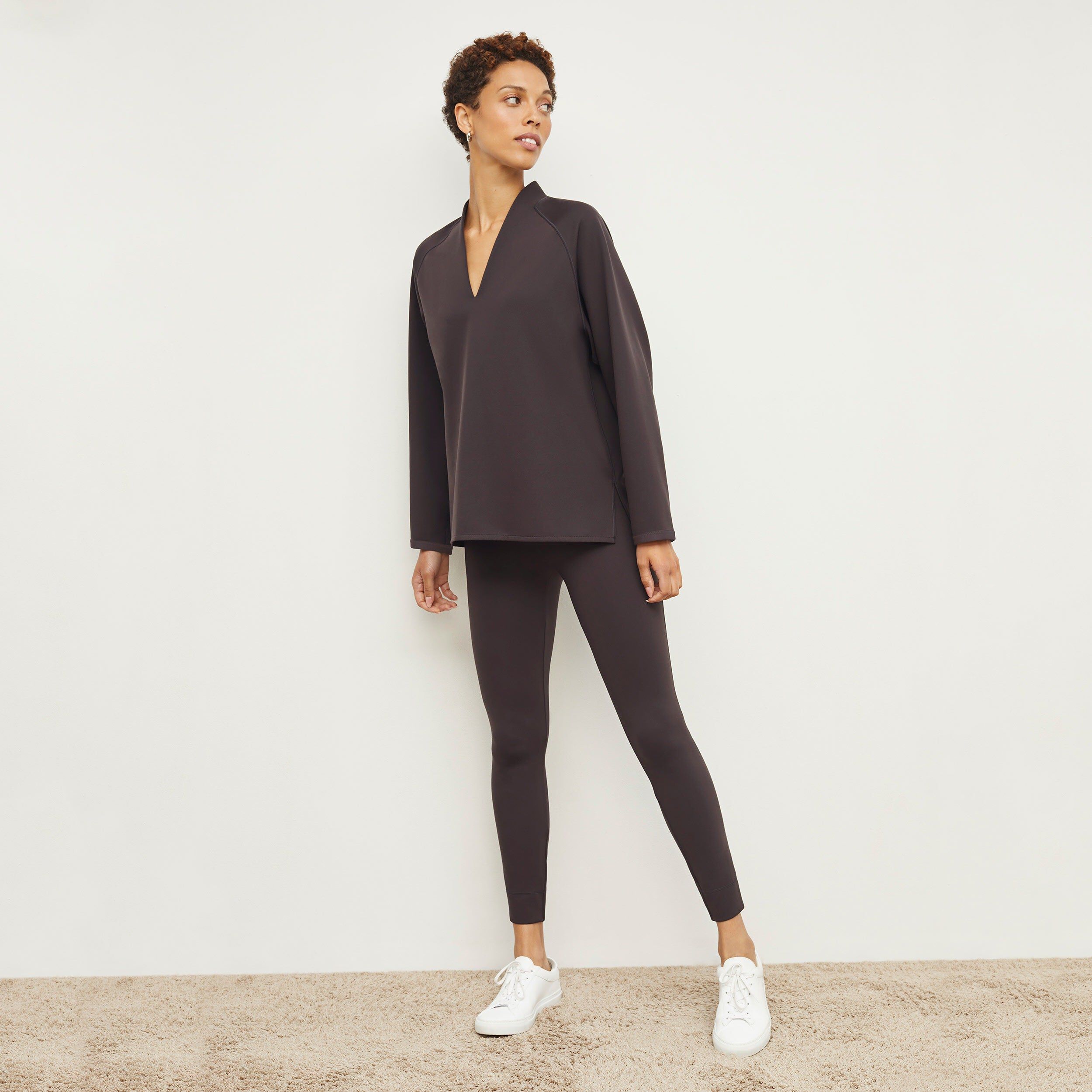 Harrington Legging - Light Scuba, Haze / Brown, alternate image number 2