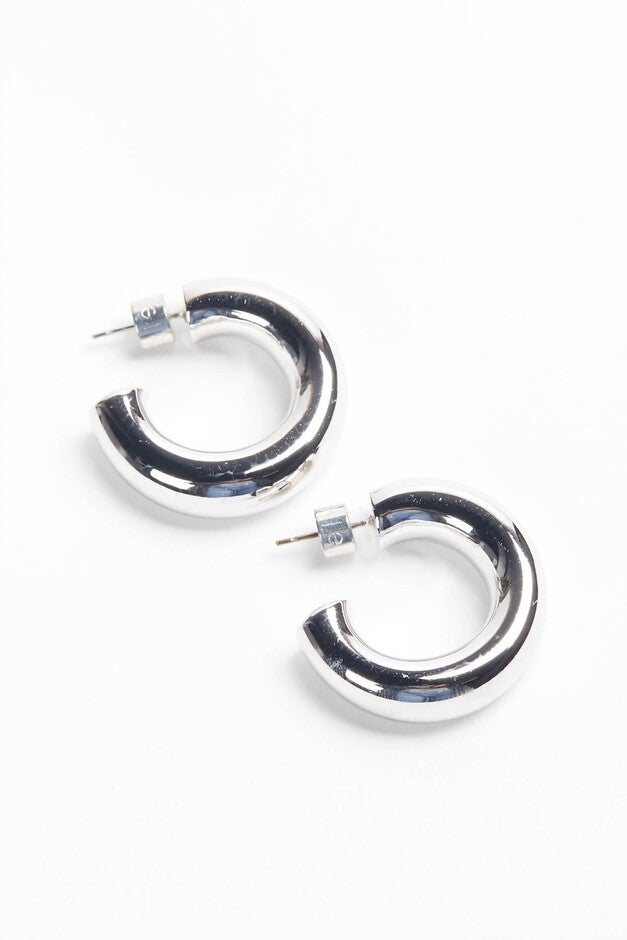 BABY RYAN HOOPS IN SILVER, Silver / Silver, hi-res image number null
