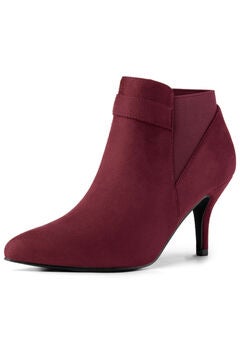 POINTED TOE STILETTO HEELS CHELSEA BOOTIES