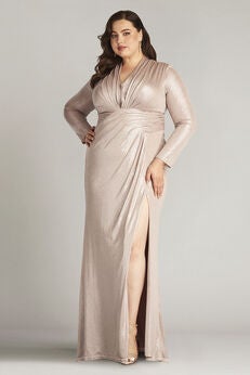 Imanie Draped Lamv© Gown  - PLUS SIZE