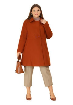 WINTER NOTCHED LAPEL SINGLE BREASTED LONG COAT