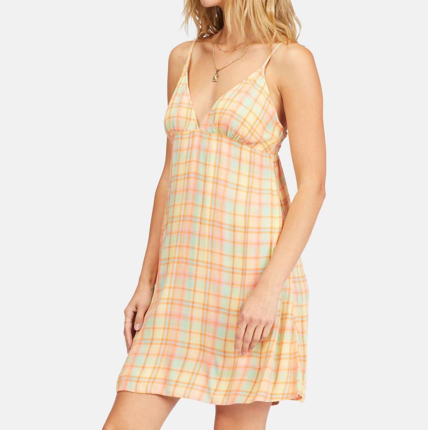 JUST ADD SUN MINI SLIP DRESS IN MULTI, , alternate image number 4
