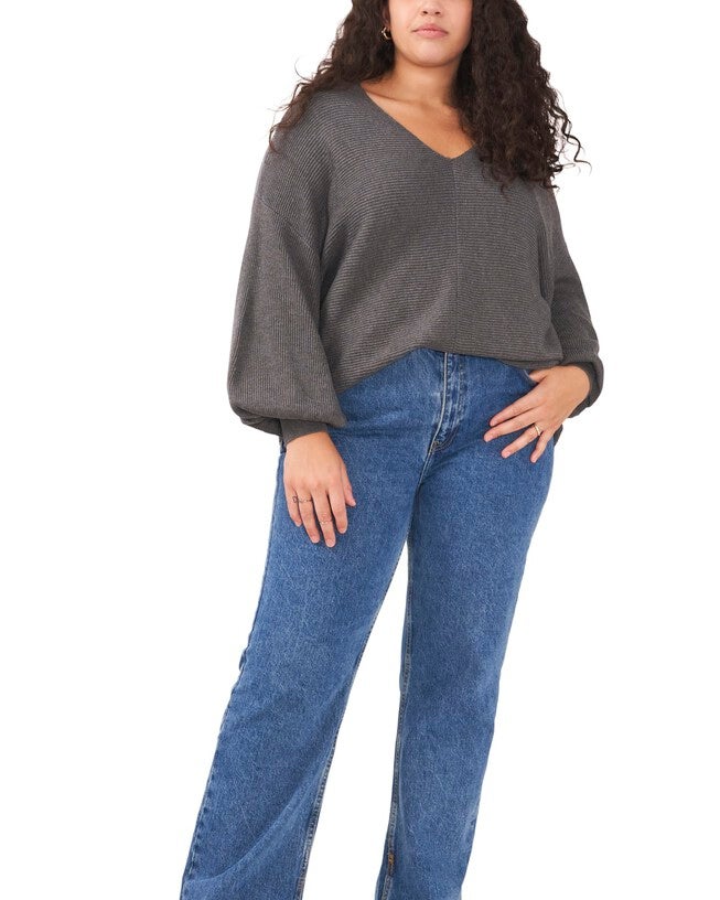 Harlow Bubble Sleeve Sweater, , alternate image number 6