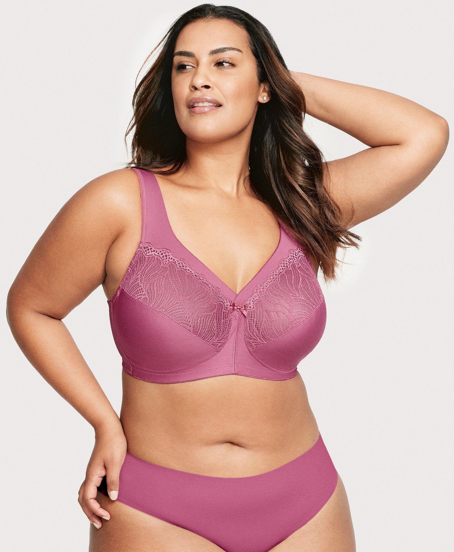 MagicLift Natural Shape Support Bra, Red Violet / Raspberry, alternate image number 2