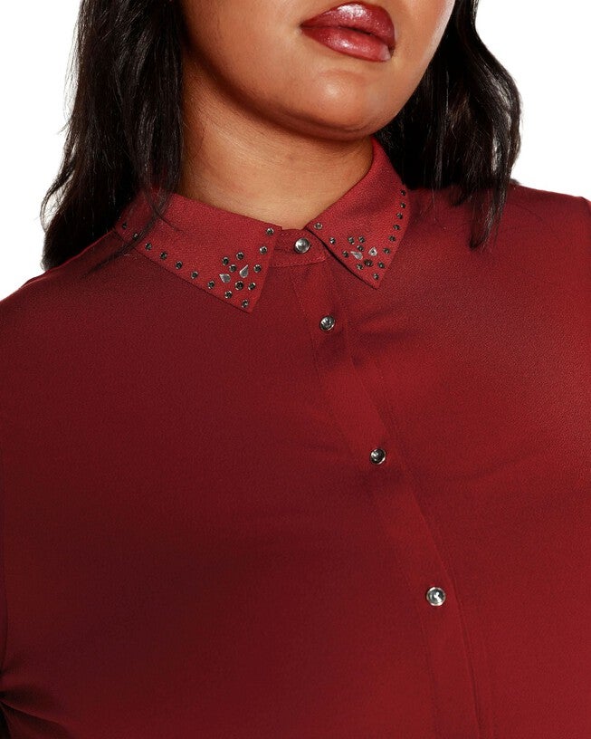 Plus Size Pointelle Button-Front Cardigan Sweater, , alternate image number null